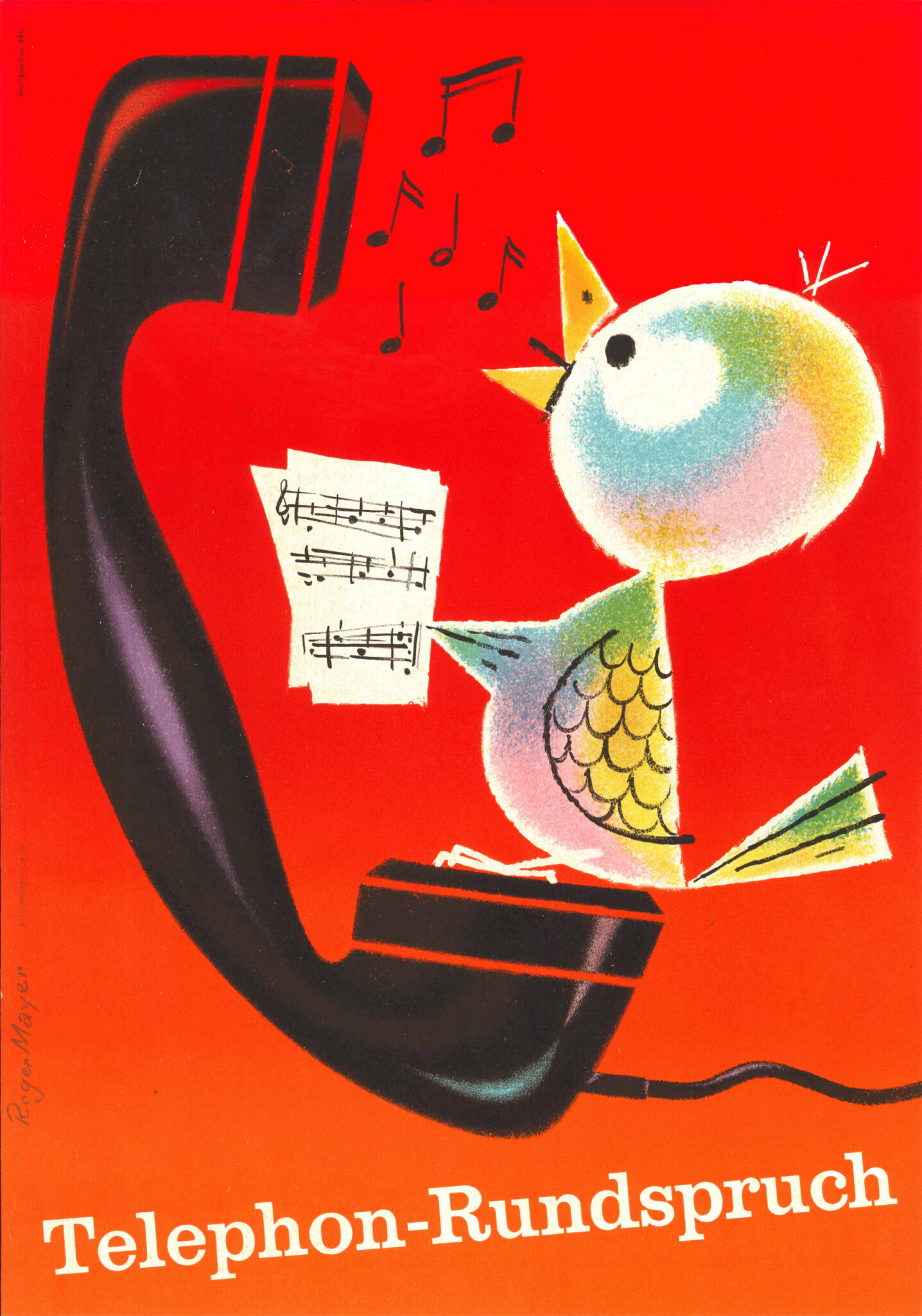 Telaphon TelephonMuseum | Plakat von Pro Telephon - “Telephon-Rundspruch”