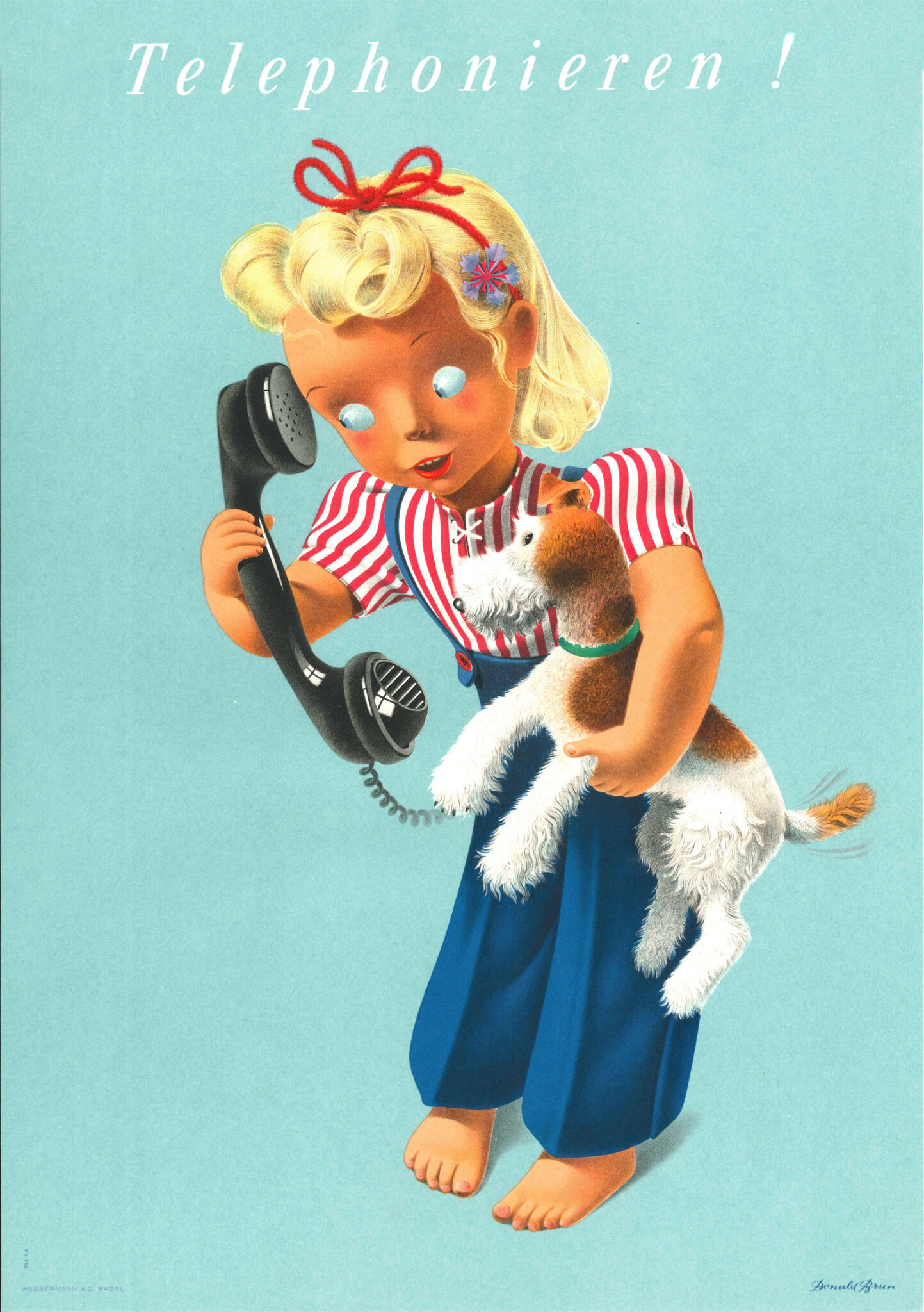Telaphon TelephonMuseum | Plakat von Pro Telephon - “Telephonieren!”