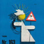Plakat von Pro Telephon - “Strassenzustand No 163"